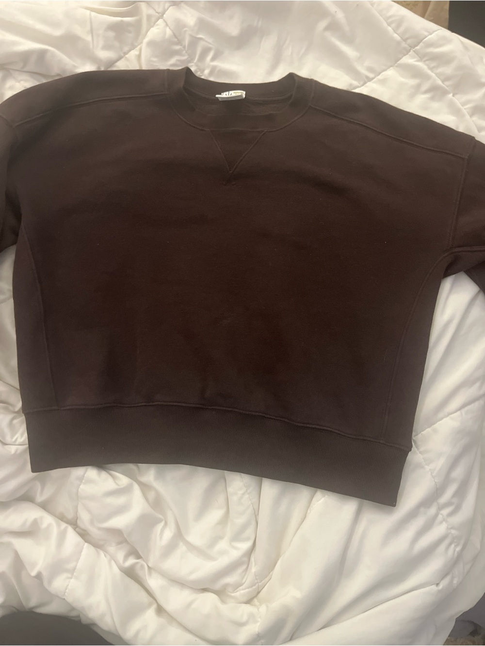 Aerie Brown Crewneck